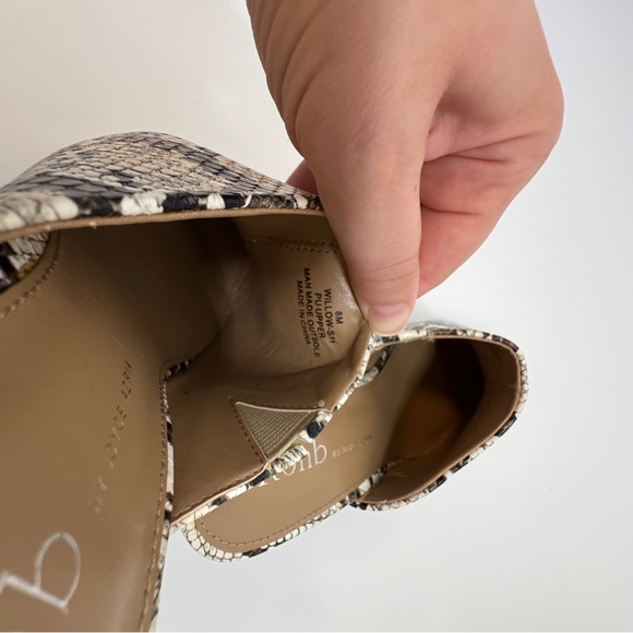 ROHB By Joyce Women's Snake Print Mules Black Block Heel - Picture 6 of 6